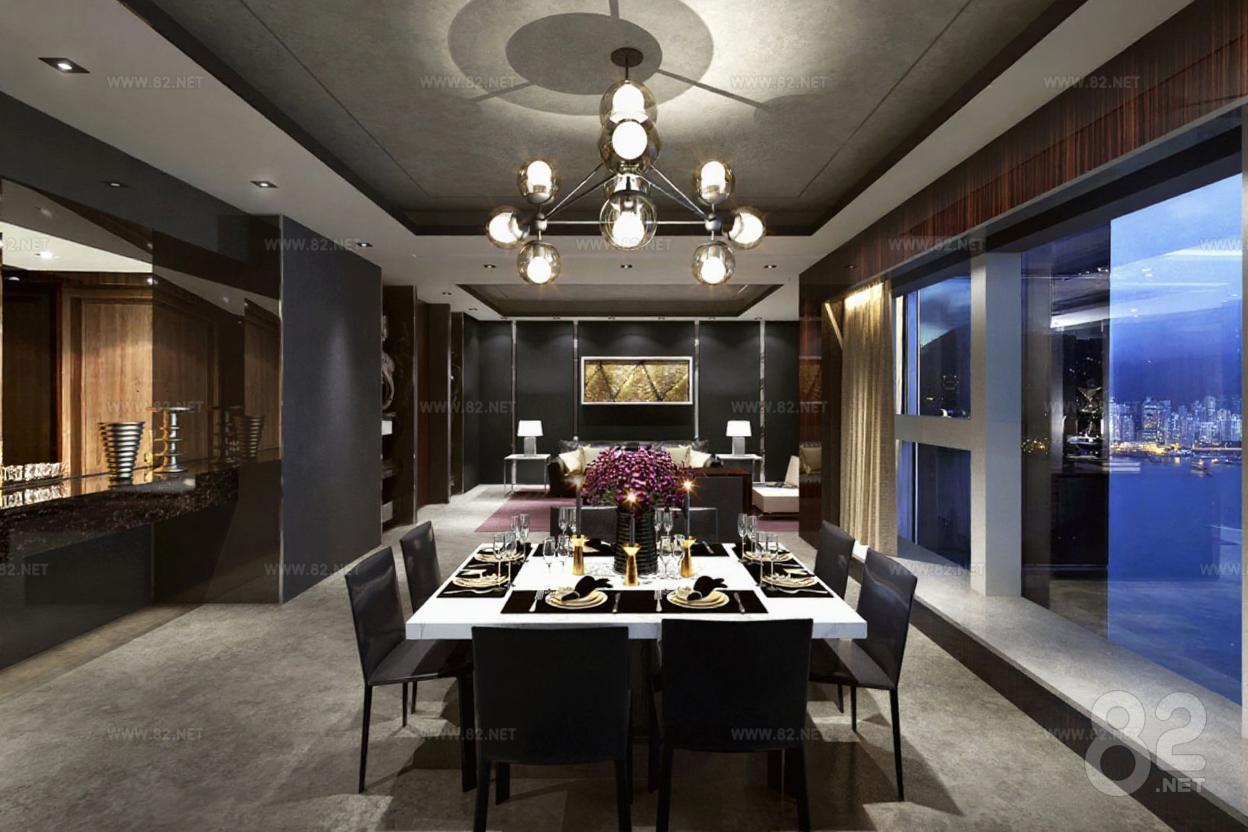 Modern Affordable Luxury Style High-end Residential Design Dark Grey ...