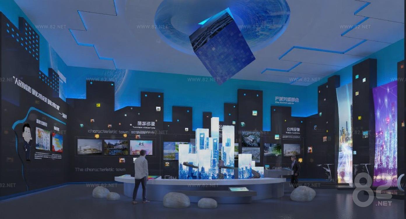Smart City Digital Exhibition Hall 3D Model | 3Ds Max(.max) - 82Models