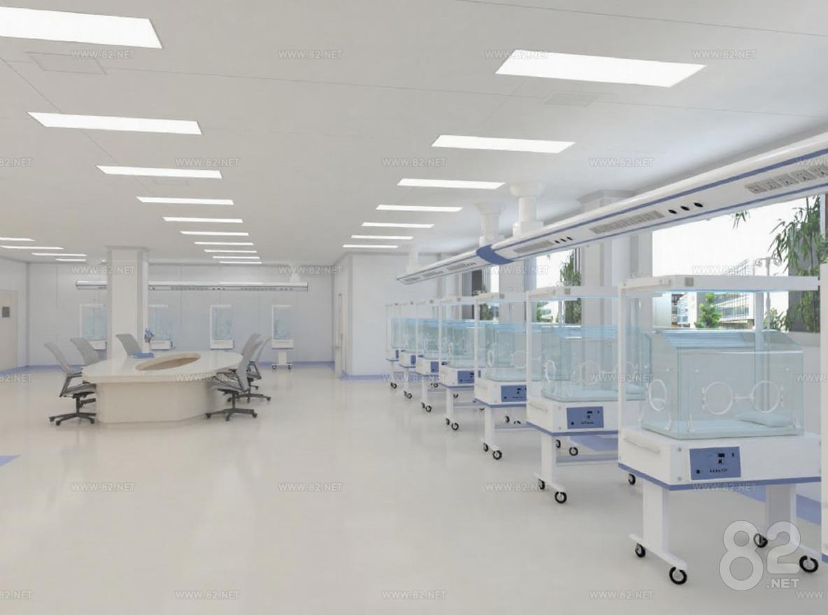 Neonatal Care Hospital Interior Design Technology Medical 3D Model ...