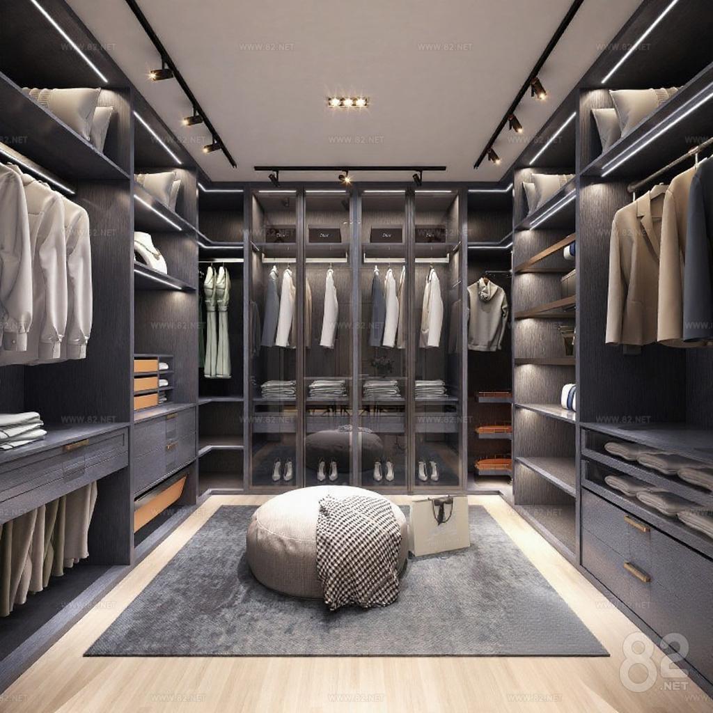 High-end custom cloakroom design modern Affordable Luxury Style ...