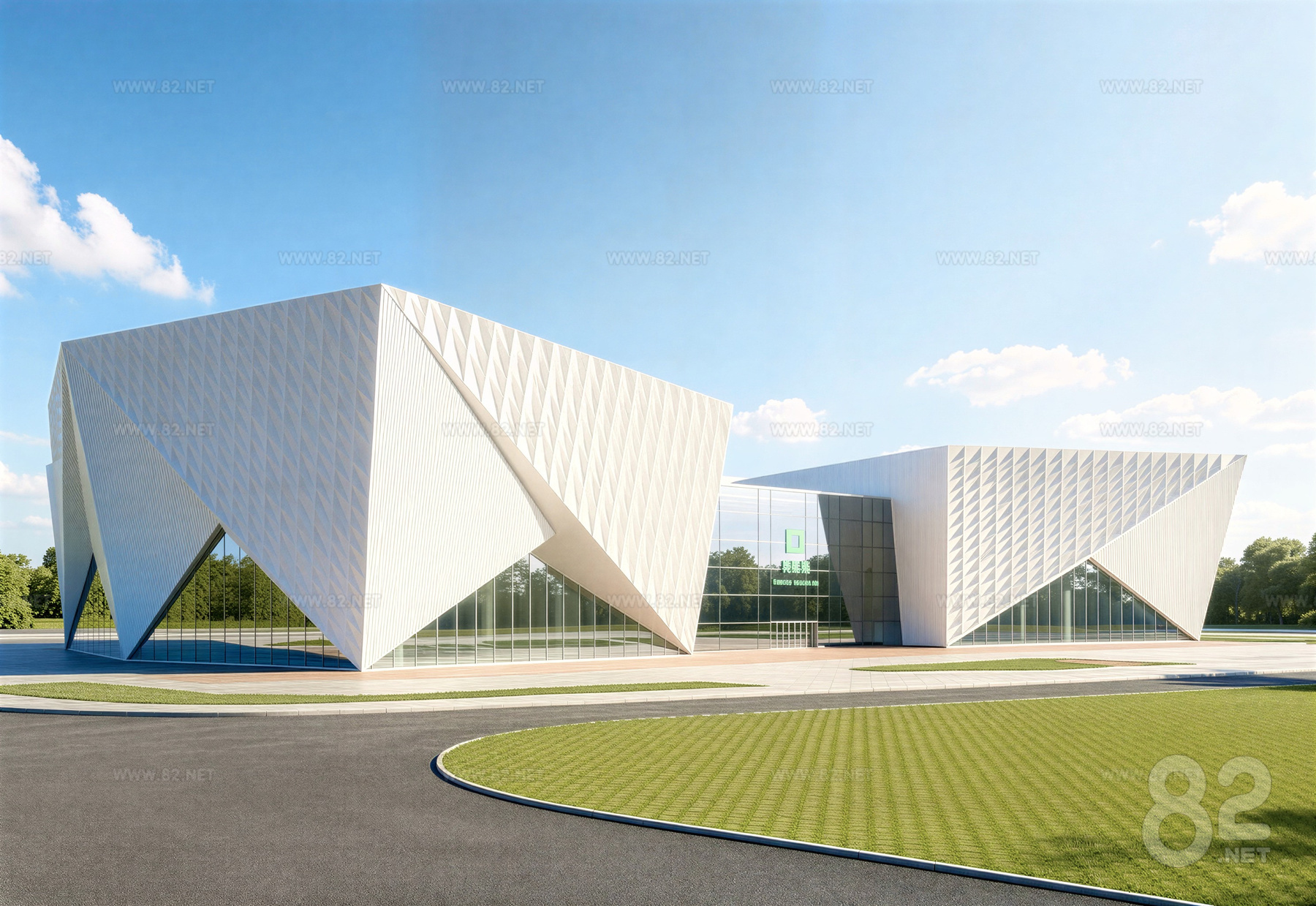 Exhibition Hall Sales Office Museum Demonstration Area Modern Sales ...